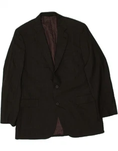 BROOKS BROTHERS Mens 2 Button Blazer Jacket UK 42 XL Brown Check Wool AZ03 - Picture 1 of 3