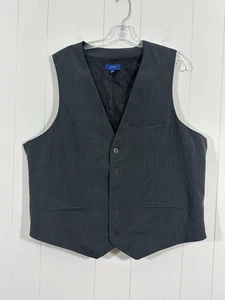 NWT Apt. 9 Men’s Size XXL Gray Lined Vest With Front Pockets Formal - Picture 1 of 6