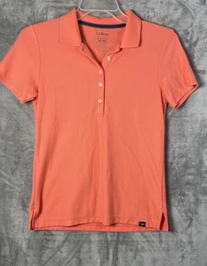 LL Bean Womens Polo Shirt Collared Top Size XS 100% Cotton Short Sleeve - Picture 1 of 6