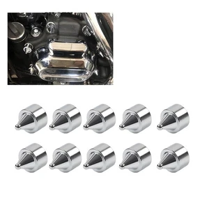 10X Zylinderkopfschrauben-Abdeckungen Spike Motorschrauben für Harley Road King - Bild 1 von 11