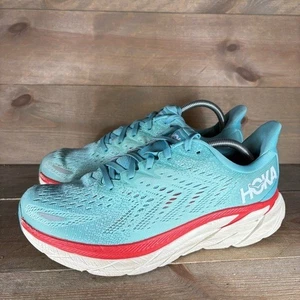 Hoka One Clifton 8 Damengröße 9,5 Weite Schuhe blau sportliche Laufschuhe Turnschuhe - Bild 1 von 8