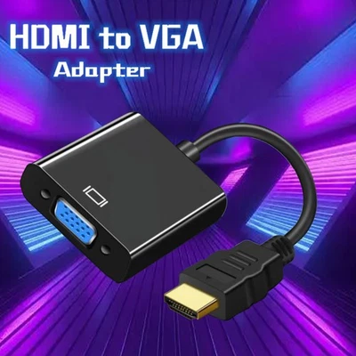 HDMI EINGANG zu VGA AUSGANG - HDMI zu VGA Konverter Adapter Für PC DVD TV Monito - Bild 1 von 4