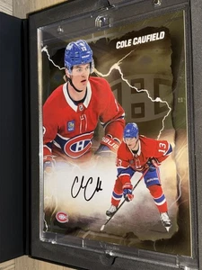 Cole Caufield - Fanatics Emanate Auto Gold/50 - 8”x10” Montreal Canadiens - Imagen 1 de 6