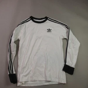 Adidas Shirt Boys Medium Long Sleeve Casual Crew Neck Lightweight Outdoors - Picture 1 of 10