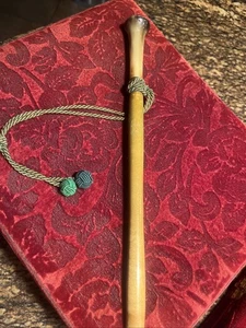 Antique Carved Horn Parasol Umbrella Walking Handle Wooden - Picture 1 of 9