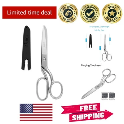 Ultra Sharp 8" Tailor Scissors - Forged Stainless Steel Shears for Professionals - Image 1 of 4
