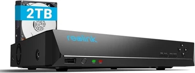 Reolink 4K 8MP 8 Channel NVR Recorder for Security Camera CCTV System 2TB HDD - Image 1 of 4