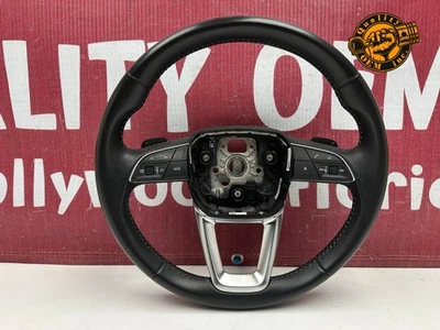 AUDI A4 A5 Q5 Q7 Q8 2020-2024 volante cuero negro sin calefacción OEM 53 km Foto 1 de 4