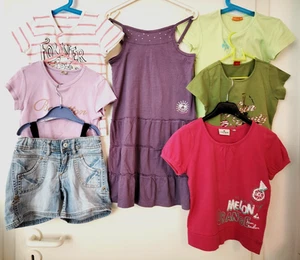 Kinder Mädchen Sommer Bekleidung Set 7-tlg Gr. 116 s.Oliver Benetton Tom Tailor - Bild 1 von 18