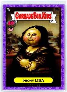 2025 Worst of Garbage Pail Kids 40th Anniversary PURPLE 70a Phony Lisa /199 - Picture 1 of 2