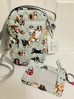 Vera Bradley NWT Dog Show Multicolor Crossbody Bag & Zip ID Case - Image 1 of 4