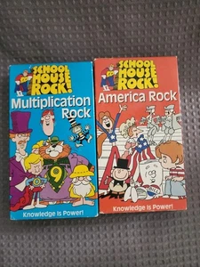 Schoolhouse Rock 2 VHS Lot: America Rock, Multiplication Rock - Picture 1 of 7
