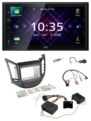 JVC DAB 2DIN Lenkrad Bluetooth USB Autoradio für Chevrolet Orlando 2011-2018 48 - Bild 1 von 4