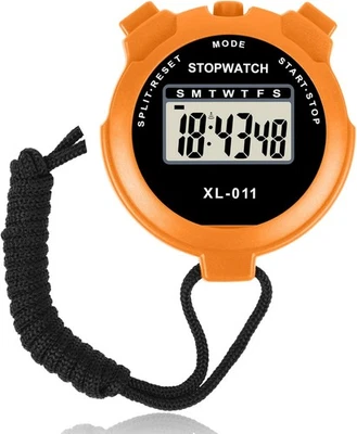 Vicloon Digital Simple Stopwatch - Large Display, Single Lap Split, 12/24 Hour