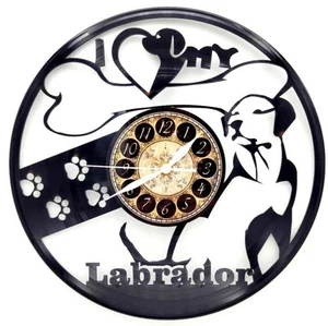 Vinyl Record Clock | Wall Art | Unique  gift | Labrador | FREE SHIPPING - Picture 1 of 2