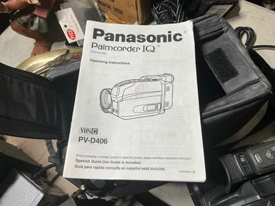 Panasonic Palmcorder IQ PV-D406 VHS-C Camcorder camera working need new battery  - Image 1 of 4