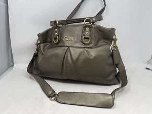 Coach Handbag Purse Ashley F15513 Carryall Bronze Leather Bag Tote. 1600/C3A - Picture 1 of 12