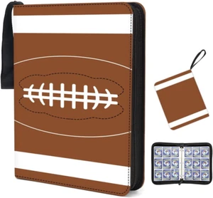 9-Pocket Football Trading Card Binder Fits 900 Cards 3 Rings Expandable Archival - Picture 1 of 12