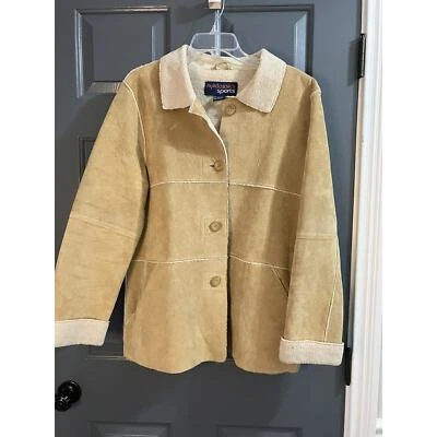 Chaqueta deportiva clásica vintage de Nueva York de gamuza forrada de piel sintética talla XL Foto 1 de 4