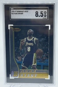 1996-97 BOWMAN'S BEST #R23 LA LAKERS HOF KOBE BRYANT ROOKIE SGC 8.5 - Picture 1 of 3