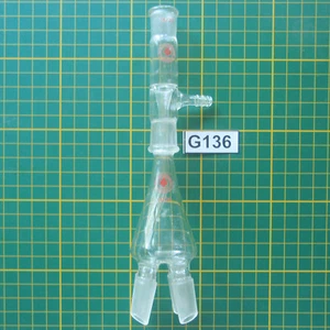 Micro Organic Lab Glass Lot G136 Distillation receiver and adapter Ace 9/10 - Picture 1 of 1