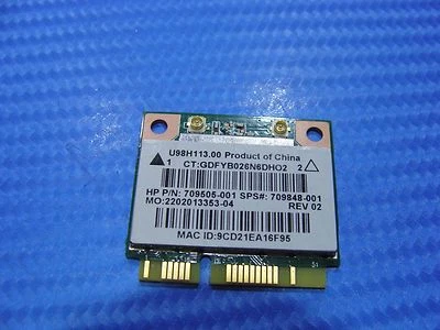 HP Pavilion Touchsmart 10-e010nr 10.1" Genuine WiFi Wireless Card 709505-001 - Image 1 of 4