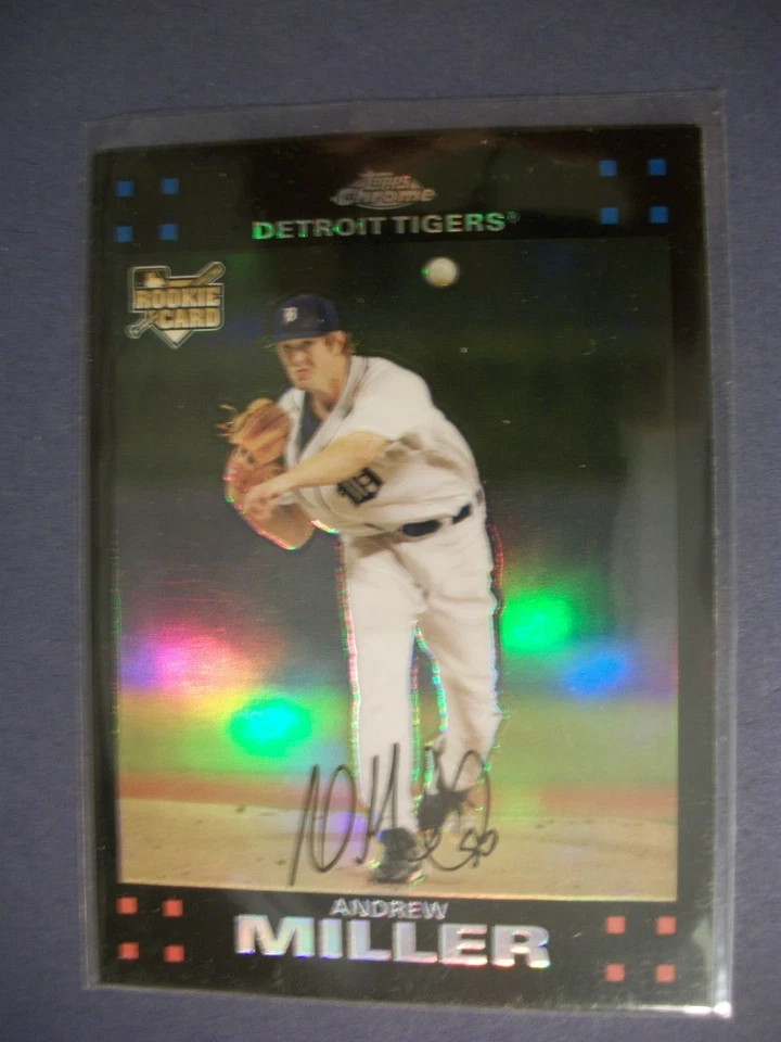 ANDREW MILLER 2007 Topps Chrome Refractor #298 RC Tigers,Yankees,Indians,Red Sox - Image 1 of 1