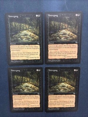MTG 4X GERMAN TEMPEST PERISH MAGIC THE GATHERING SORCERY BLACK UNCOMMON - Image 1 of 4