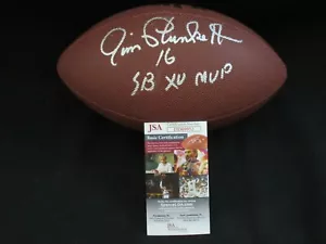 JIM PLUNKETT SIGNED OAKLAND LA RAIDERS WILSON NFL FOOTBALL w/SB MVP JSACOA PROOF - Picture 1 of 5