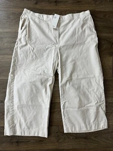 Pantalón tobillo ancho Eileen Fisher Bone blanco talla 18 - Imagen 1 de 6