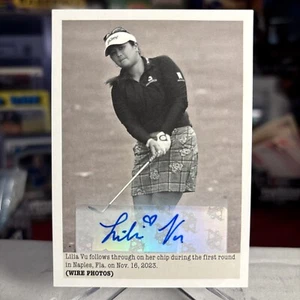 2024 UD Portfolio Golf Lilia Vu AUTO B&W Wire Photos LPGA RC SSP ⭐️ MINT GEM? - Picture 1 of 2