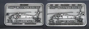 GROSSER RECHTECKIGER SIKORSKY 100. LIEFERUNG HH-60M KRANKENWAGEN HELO CHALL MÜNZE - Bild 1 von 1