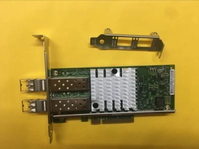 Intel X520-DA2 82599ES E10G42BTDA Ethernet Adapter + 2PCS SFP+ 850 Transceiver - Image 1 of 4