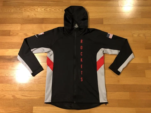 New L Nike Houston Rockets Men NBA AV0872-010 Therma Flex Showtime Hoodie Jacket Cover