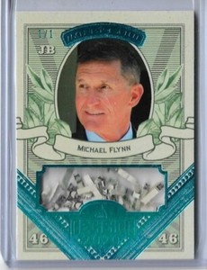 2020 DECISION SET ~ MICHAEL FLYNN "ICE BLUE" MONEY CARD MO71 ~ 1/1 MASTERPIECE