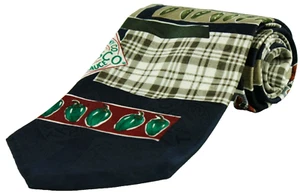 Botella Tabasco Para Hombre Novedad Cuello Corbata Camarones Pimientos Barbacoa Seda 56"x4" Multicolor - Imagen 1 de 5