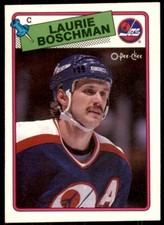 1988-89 O-Pee-Chee Laurie Boschman Winnipeg Jets #200