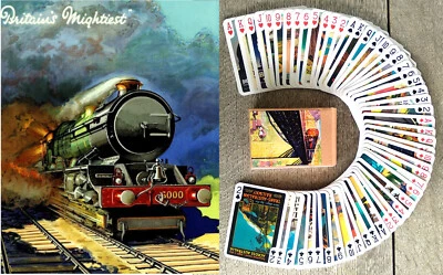 Playing Cards (Poker Deck 54 Card) Vintage Travel by Train European Posters 093 - Image 1 of 4