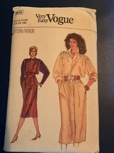 Vintage Vogue 8619 Größe 14-16-18 komplett - Bild 1 von 2