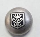 Italienisches Silber Militär Kuppel Schaft Knopf 23 mm - perfekt für Jacken/Mäntel (s6)