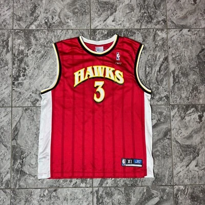 Reebok Atlanta Hawks Shareef Abdur-Rahim Away Jersey Red - Image 1 of 4