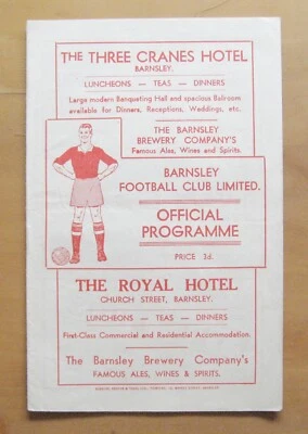 BARNSLEY v DONCASTER ROVERS 1951/1952 *VG Condition Football Programme* - Image 1 of 2
