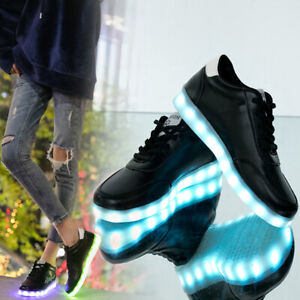 Cool LED Color Change Shoes Sneakers Luminous Trainers Flashing Shoes