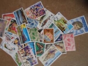 Collection lot 28 different stamps of Djbouti
