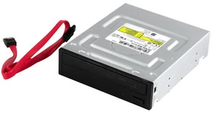 Original Noir Samsung DVD-RW SH-216AB SATA DVD Écrivain + Câble SATA - Photo 1/2