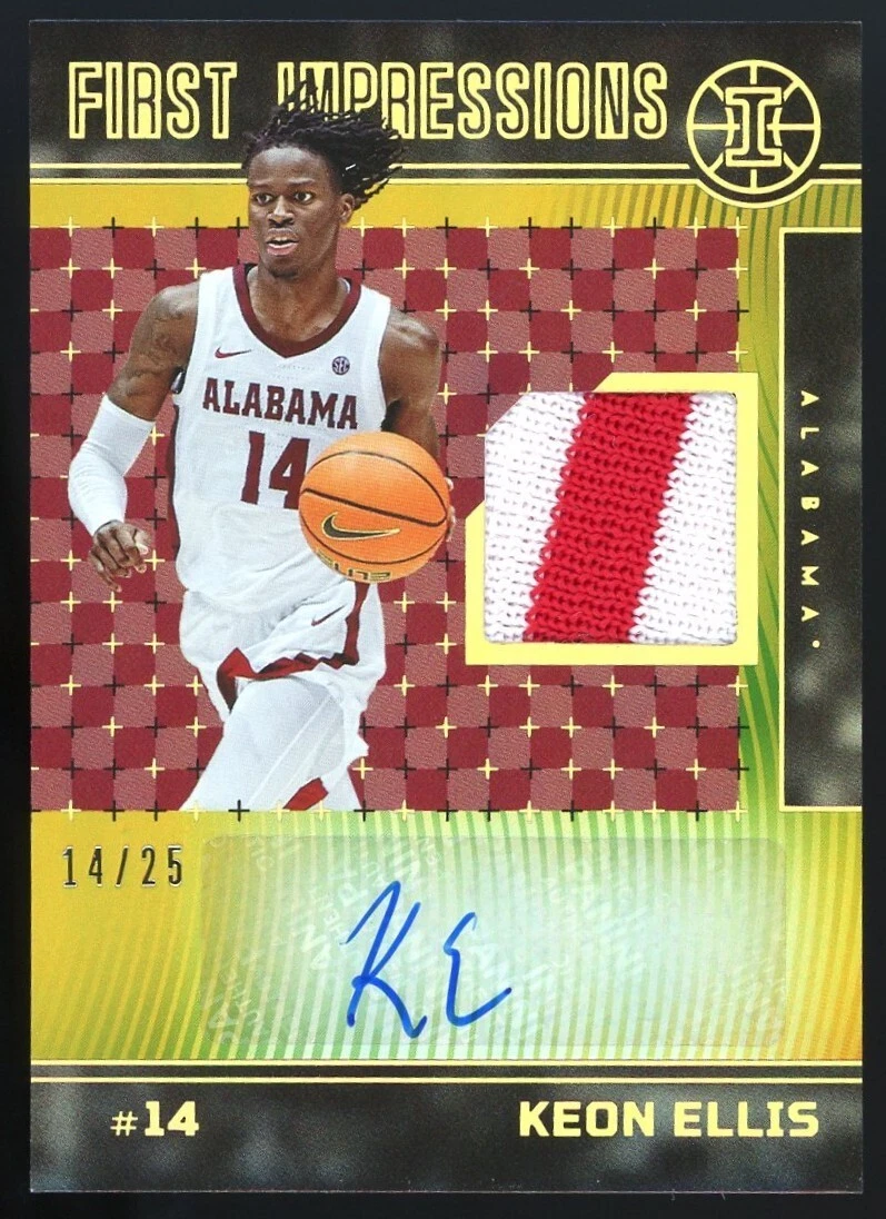 2022 Chronicles Draft Picks Illusions Rookie Patch Auto Gold KEON ELLIS 14/25