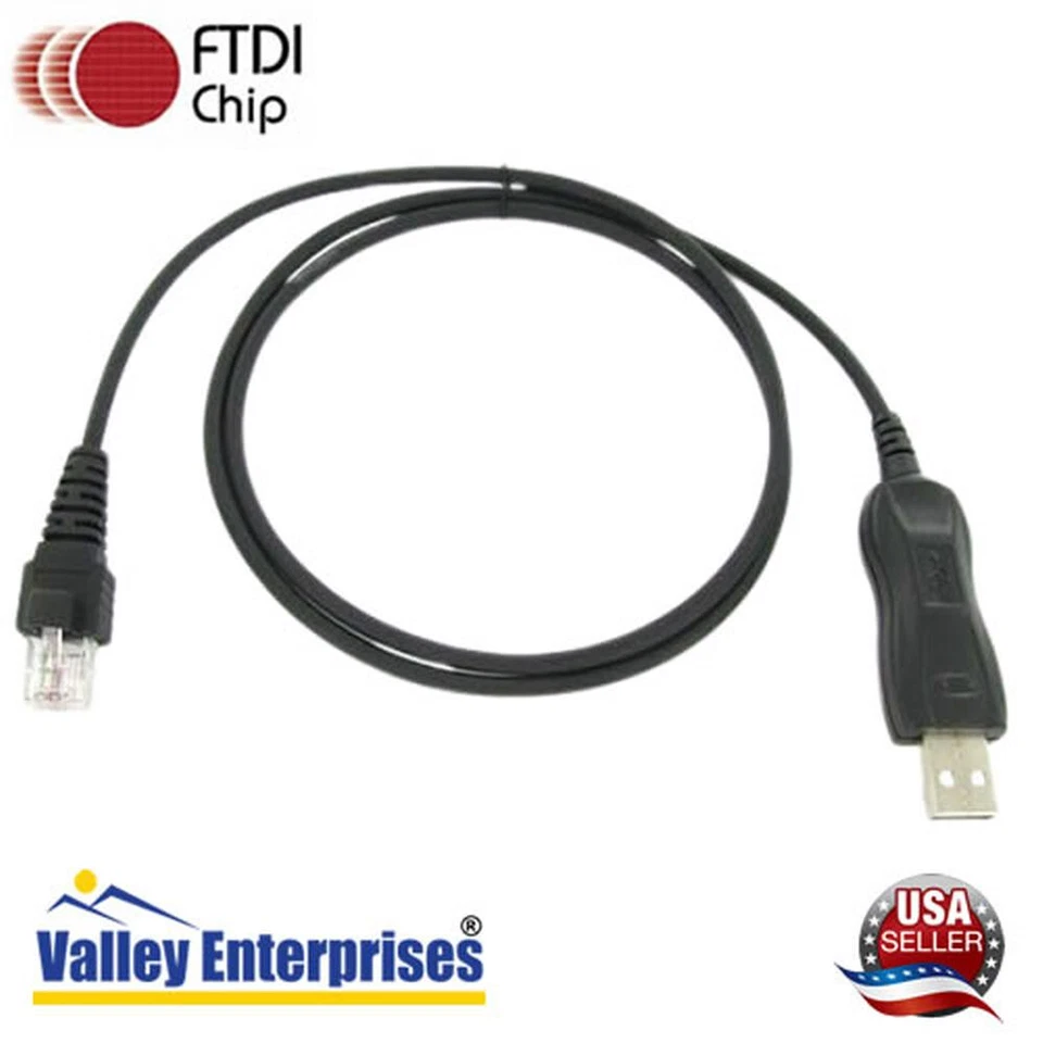 Motorola RKN4081 USB FTDI Programming Cable for PM1200, PM400, PRO3100, PRO5100 - Image 1 of 1