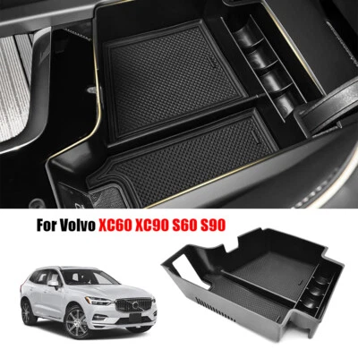 Reposabrazos Caja de Almacenamiento Consola Central Bandeja Soporte Se Adapta a Volvo XC60 XC90 S60/90 EE. UU. Foto 1 de 4