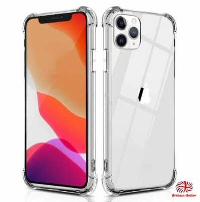 Case For iPhone 16 15 14 13  12 17 Pro Max CLEAR Gel Shockproof Silicone Cover - Image 1 of 4