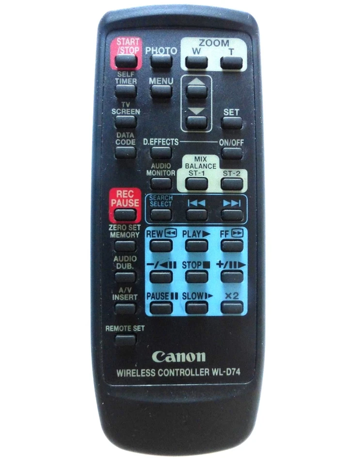 CANON CAMCORDER REMOTE CONTROL WL-D74 for ZR10 ZR20 - Image 1 of 1